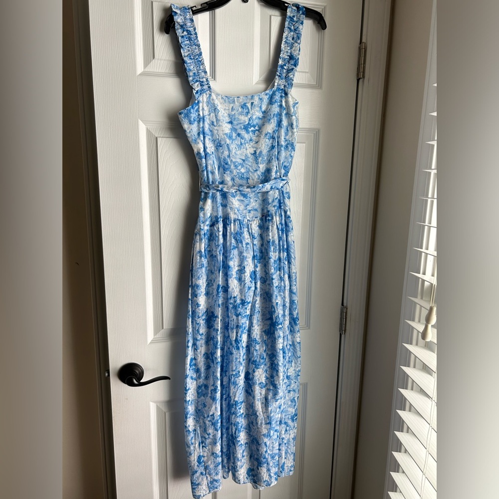 Blue Floral Intermix Dress